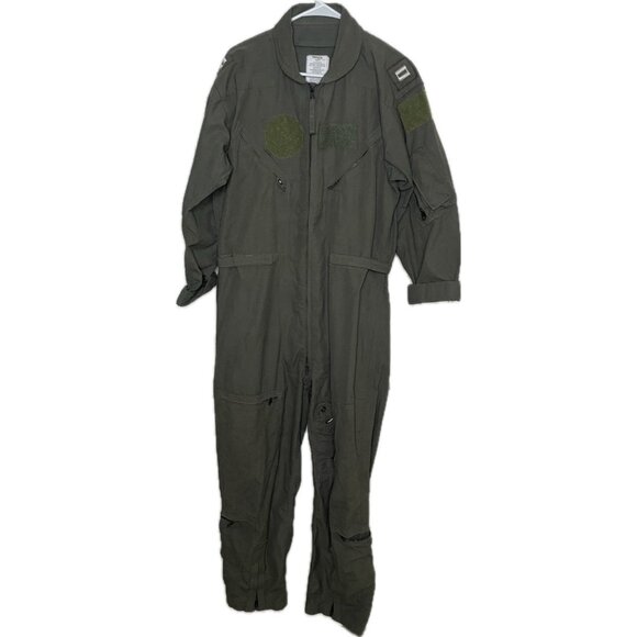 U.S. Military Flight Suit Flyers Coveralls JumpsuitCWU 27/P Sage Green 42R